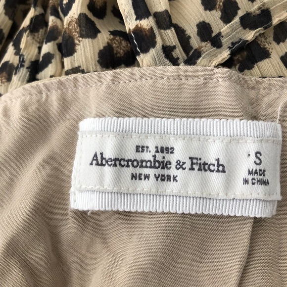 Abercrombie & Fitch spaghetti Strap chetah dress S - Picture 3 of 7